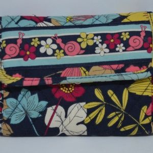 VERA BRADLEY EURO WALLET HAPPY SNAILS TRI FOLD